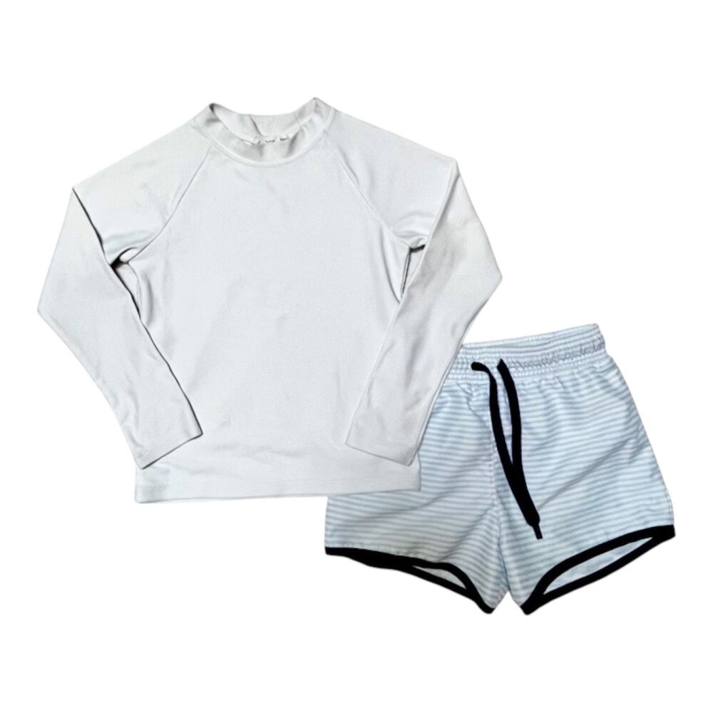 Minnow Boardies Swim Shorts and Rash Guard Set Size 5/6